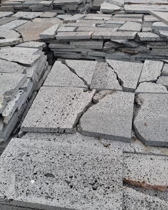 mosaico pietra lavica occhio di pernice a cm 3