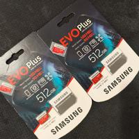 due microSD Samsung Evo Plus 512Gb originale 