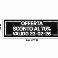 INSEGNA LED PROFESSIONALE 104x40 cm – BIANCO WIFI
