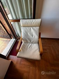 Poltrona Ikea Poang pelle