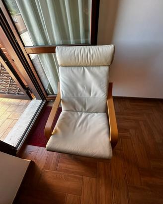 Poltrona Ikea Poang pelle