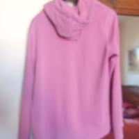 felpa rosa con cerniera