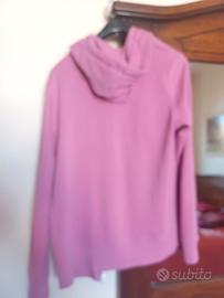 felpa rosa con cerniera