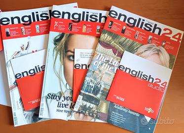 set 3 mensili ENGLISH 24 + CD AUDIO 🇬🇧