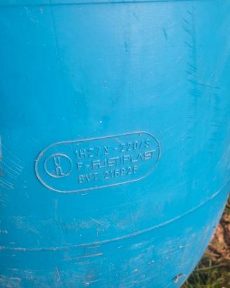 5 bidoni in plastica industriale USATI