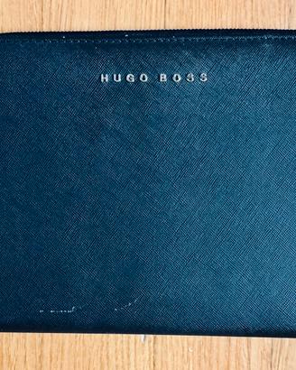 Portadocumenti zip A5 Hugo Boss colore nero
