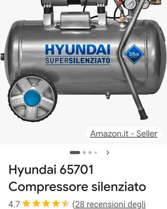 Compressore silenziato 50 litri Hyunday