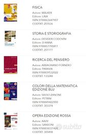 Libri Liceo Scientifico a metà prezzo