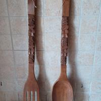 Posate in legno arredo cucina