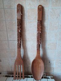 Posate in legno arredo cucina