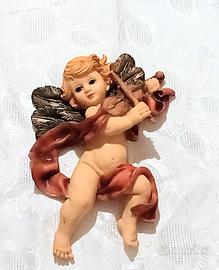 Angelo in ceramica con violino