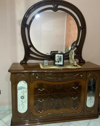 Camera da letto in legno lucido