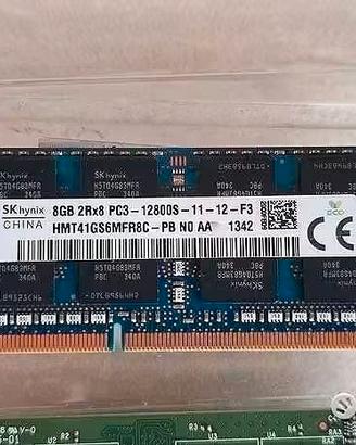 LOTTO RAM 16GB DDR3 SODIMM - 6 pezzi
