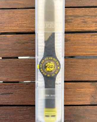 Orologio SWATCH originale grigio e giallo
