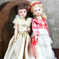Set 2 Bambole di Porcellana Vintage