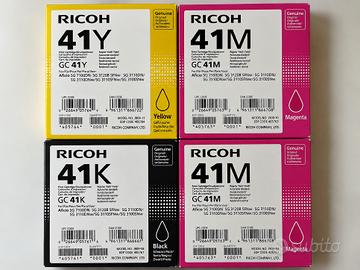 Cartucce originali Ricoh GC41 – Lotto 4 pezzi