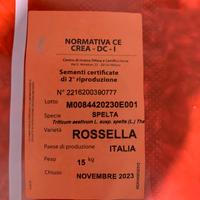 Farro spelta da semina sacco 15 kg