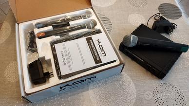 Coppia (+ OMAGGIO) radiomicrofoni KAM DJ Karaoke