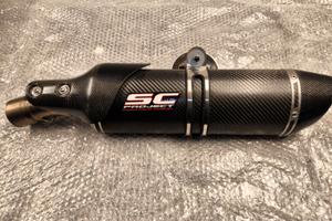 Scarico SC Project in carbonio per BMW F800R e GT