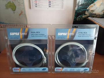 Supra Cables Dual RCA 6 cavi audio coppia mt. 1