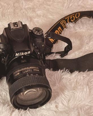 d750, kit obiettivi e flash e adattatore