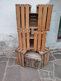 9 cassette in legno