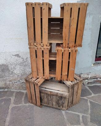 9 cassette in legno