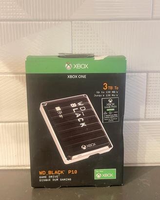 WD BLACK P10 3TB XBOX ONE HARD DISK 2.5" NUOVO 