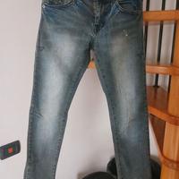 Jeans neri scoloriti 8/9 anni marca Sisley