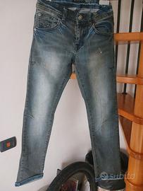Jeans neri scoloriti 8/9 anni marca Sisley
