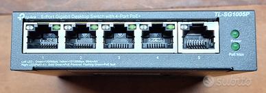 Switch TP-Link TL-SG1005P 5 porte gigabit PoE 65 W