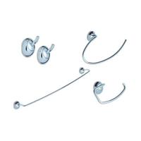 KIT ACCESSORI PER IL BAGNO 4 PEZZI STILE LARGE