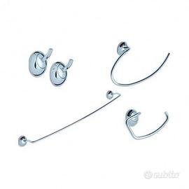 KIT ACCESSORI PER IL BAGNO 4 PEZZI STILE LARGE