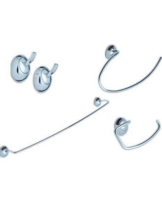 KIT ACCESSORI PER IL BAGNO 4 PEZZI STILE LARGE