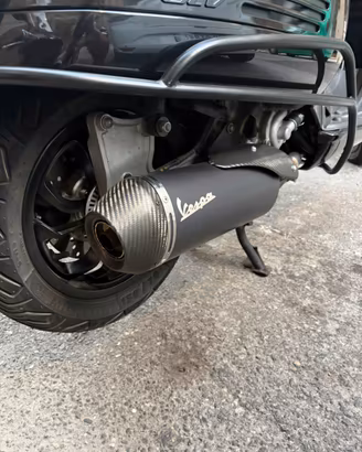 Scarico sportivo originale vespa gtv/gts nero