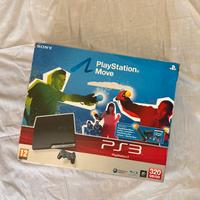 Playstation 3 slim box con move e giochi trattabil