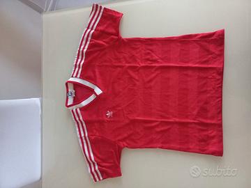 adidas t-shirt retrò rossa