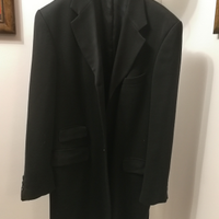 Abito uomo giacca elegante tight smoking nera 48