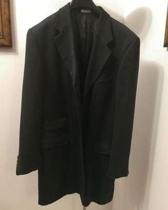 Abito uomo giacca elegante tight smoking nera 48