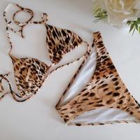 costume da bagno bikini leopardato Golden Lady