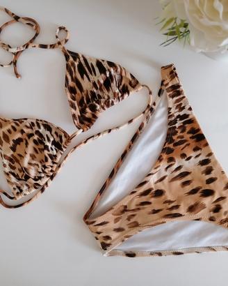 costume da bagno bikini leopardato Golden Lady