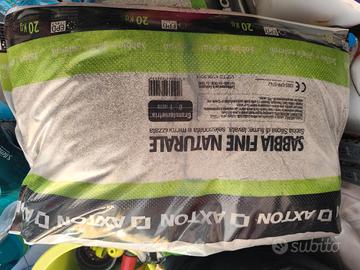 Sabbia fine naturale 80 kg.