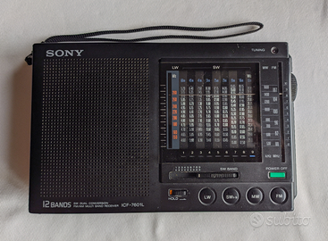 Sony Multi Band Receiver ICF-7601L + antenna