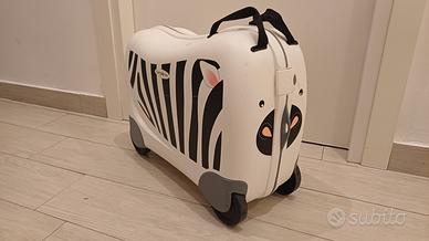 Valigia bambino cavalcabile Zebra Samsonite
