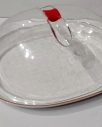 vassoio con coperchio trasparente - plastica