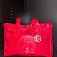 Borsa Armani Jeans rossa lucida – iconica