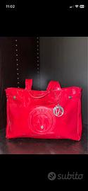 Borsa Armani Jeans rossa lucida – iconica