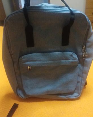 Zaino di denim blu