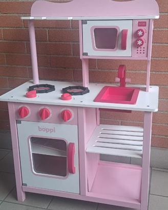 Cucina legno bambina boppi