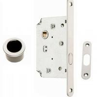 Kit con Serratura per Porte Scorrevoli Cromo VITEL